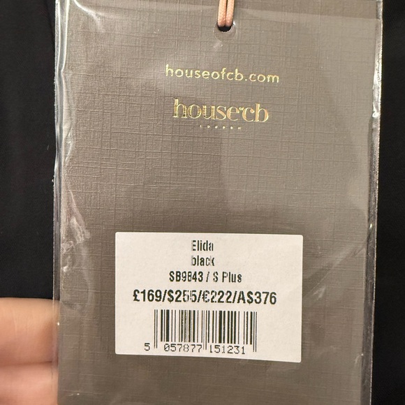 House of CB Elida off the shoulder minidress black - Picture 5 of 5